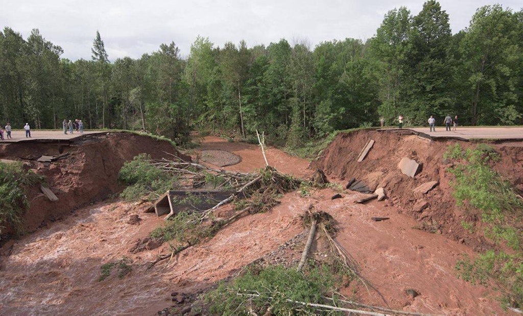 Photos: Flash Flooding Cuts Off Wisconsin City