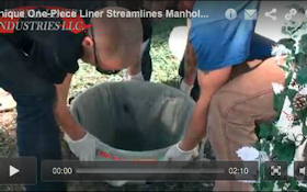 Unique One-Piece Liner Streamlines Manhole Rehab