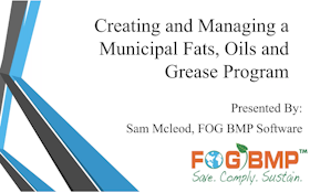 Creating and Managing a Municipal Fats Oils and Grease Program
