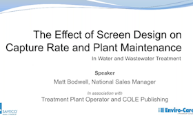 The Effect of Screen Design on Capture Rate and Plant Maintenance
