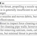 Three Factors for Nozzle Selection