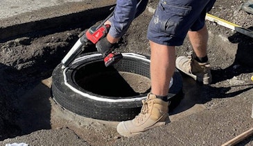 Utility Employs Better Technology to Raise Exposed Manhole to Grade