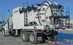 Industrial Vacuum Trucks - Guzzler Mfg. CL dense phase off-load option