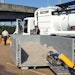 Guzzler CL industrial vacuum truck equipped with Gerotto Lombrico mini-excavator