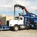 Polston combination truck pumps and separates submerged debris