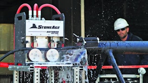 StoneAge hands-free hose handling system